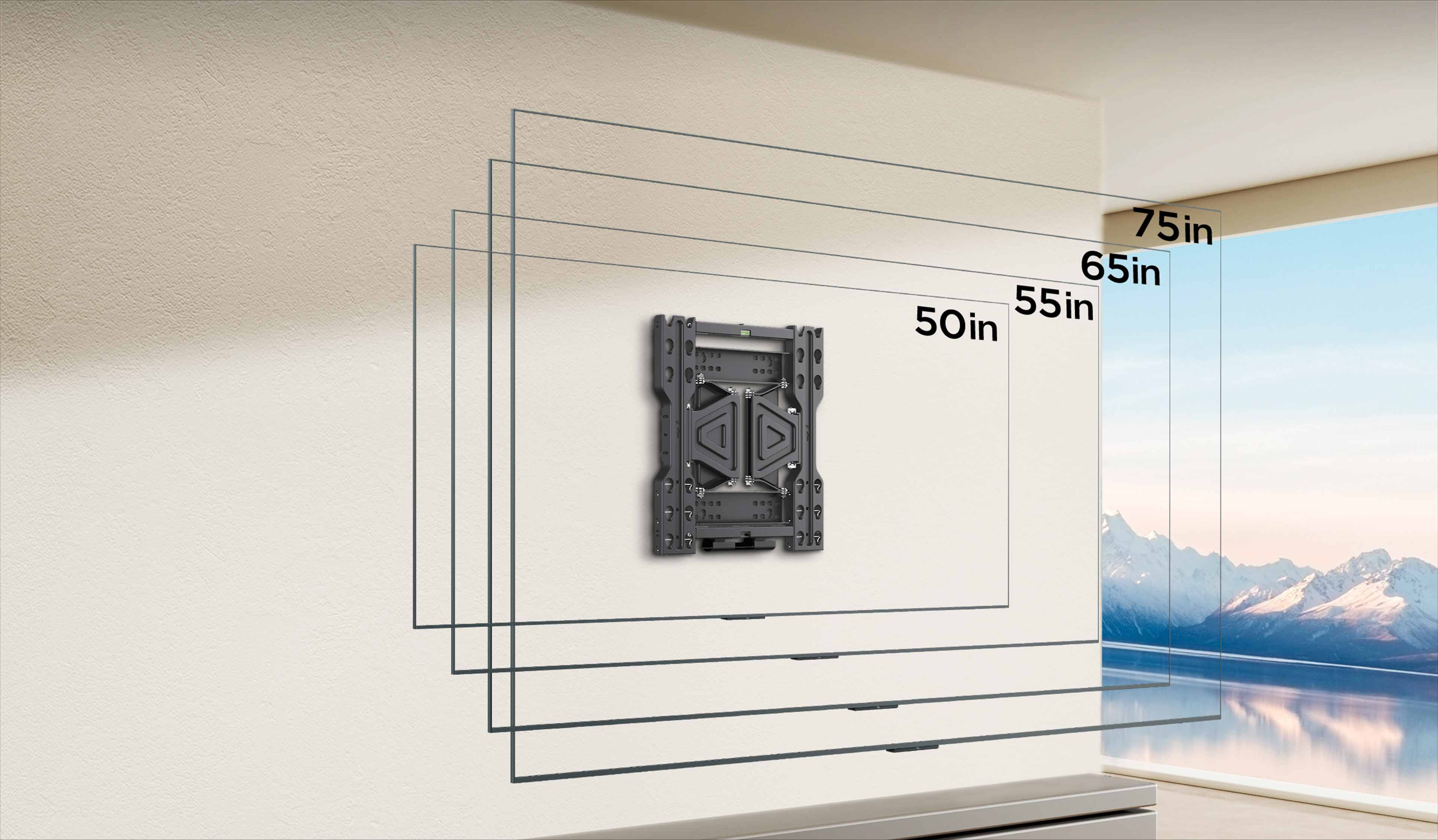TCL WM54A-75F Wall Mount Support 50-75-inch TVs*
