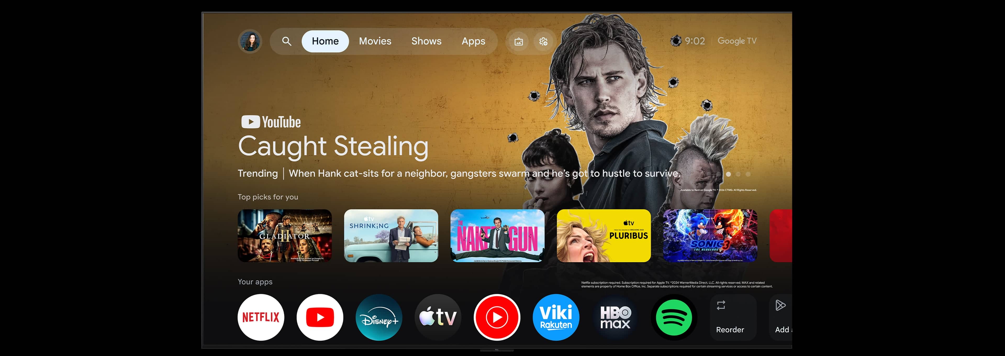 TCL  A400M TV with Google TV