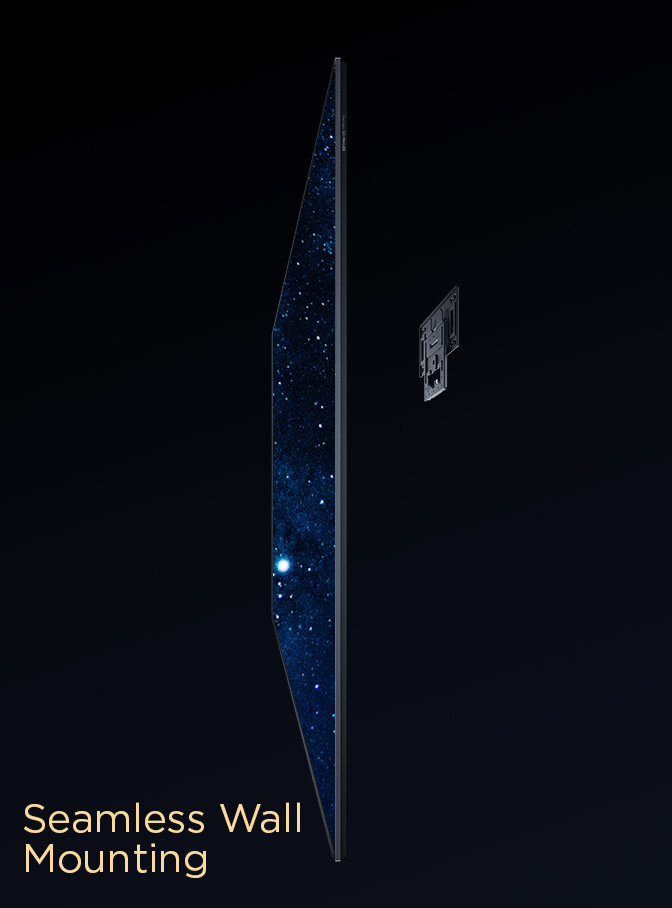 TCL C6K with seamless wall mounting