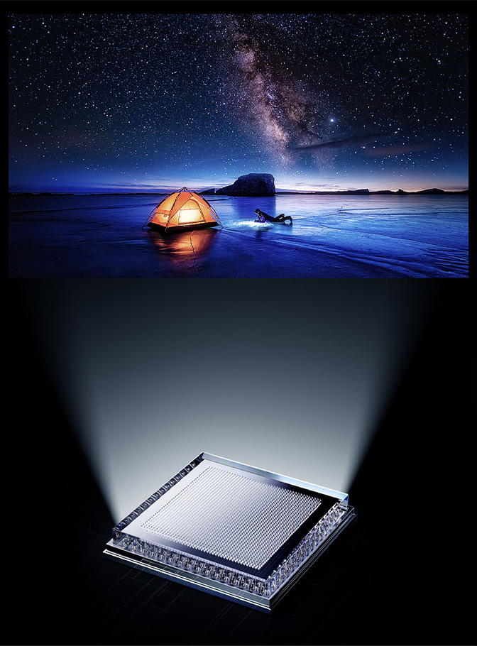 Powerful Light-emitting Chip in TCL C6KS TV