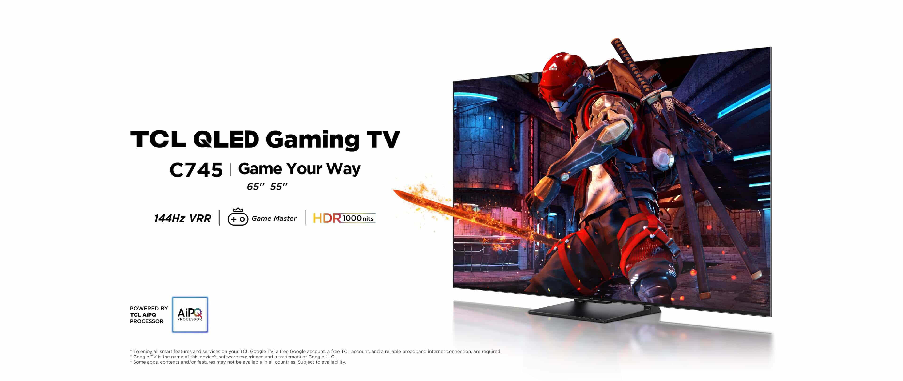 TCL C745 QLED Gmaing TV 