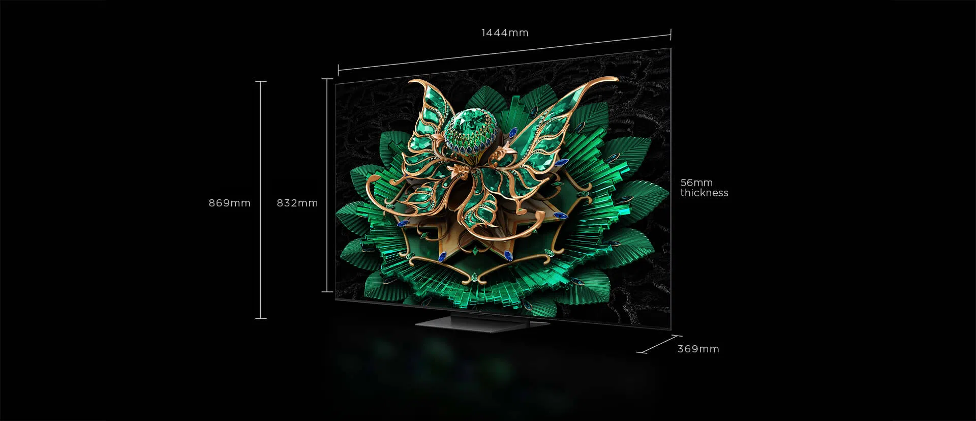 TCL TV C7K Premium QD-MiniLED TV Screen Size