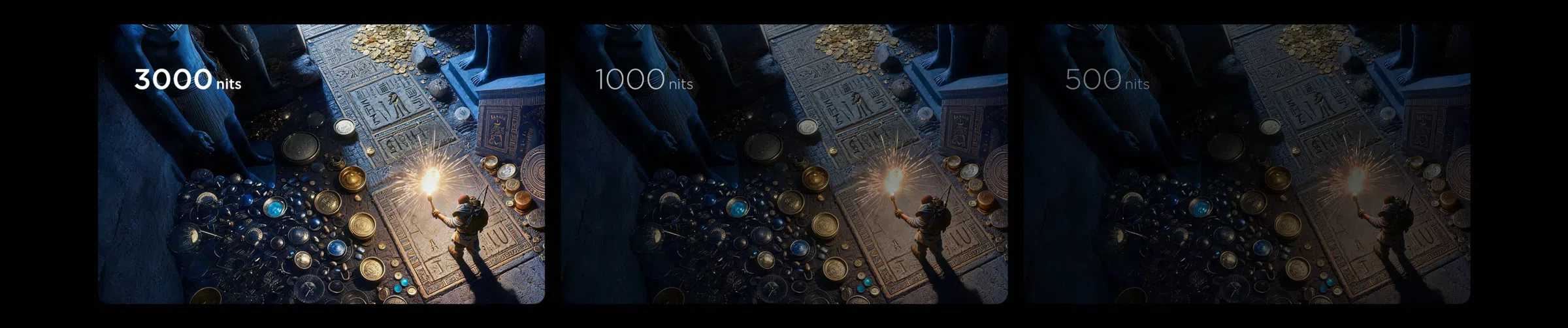 La luminosité maximale plus élevée des téléviseurs LED SQD-Mini révèle des détails riches aussi bien dans les hautes lumières que dans les ombres.