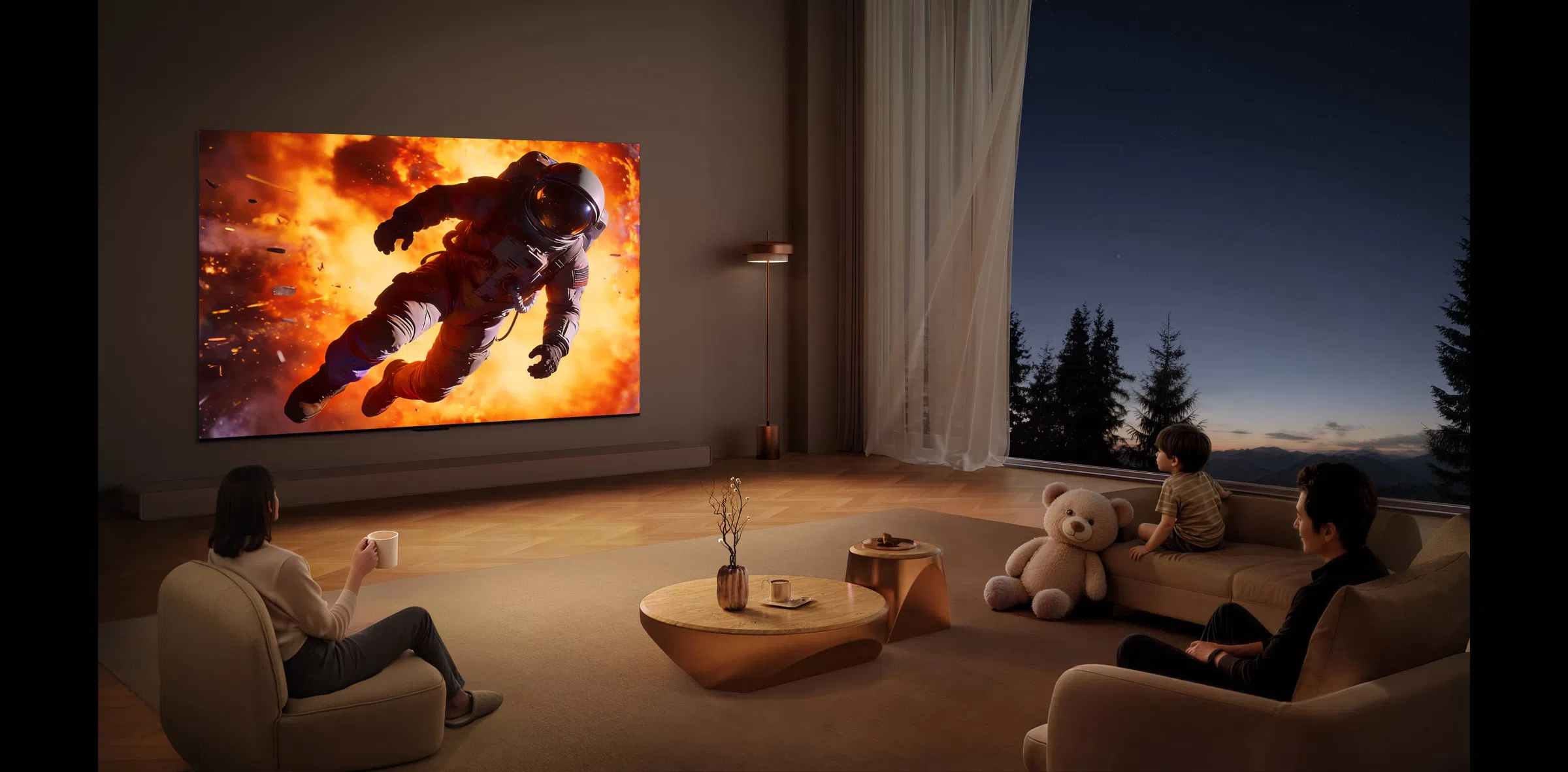 В TCL QLED используются цветные квантовые кристаллы
