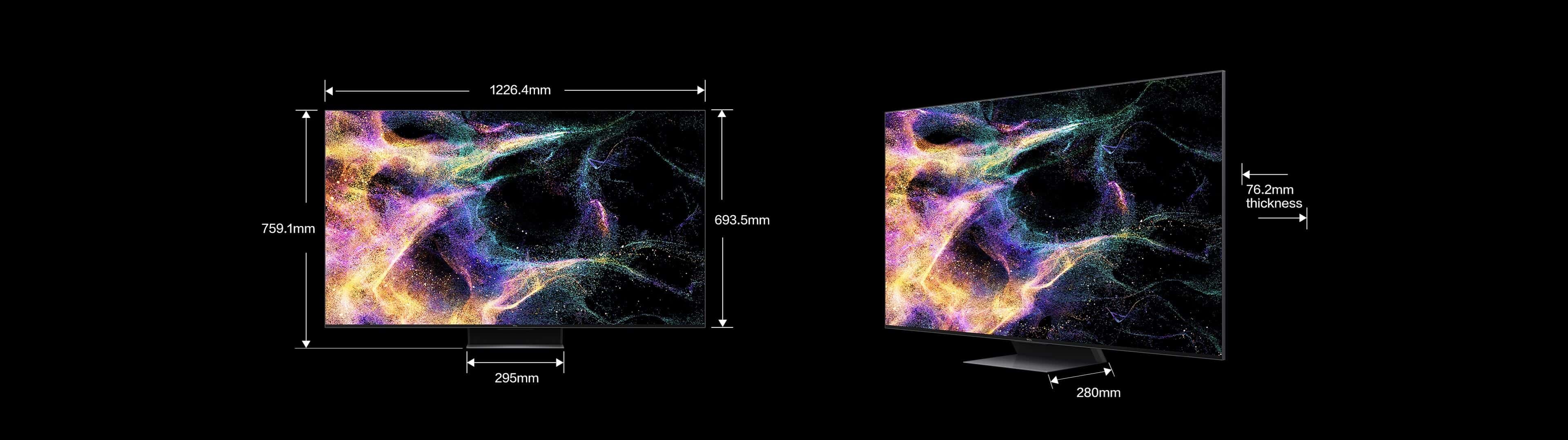 TCL C845 Mini LED TV 55''size