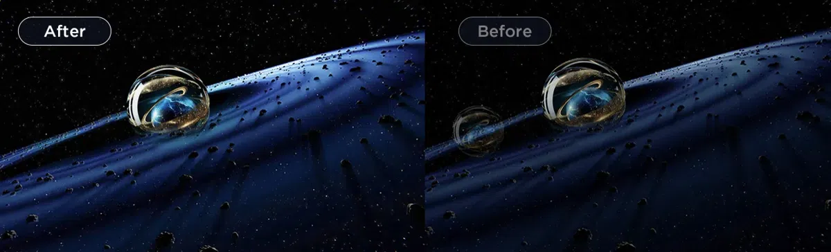 C8K TV-transient response prevent dark shadows,