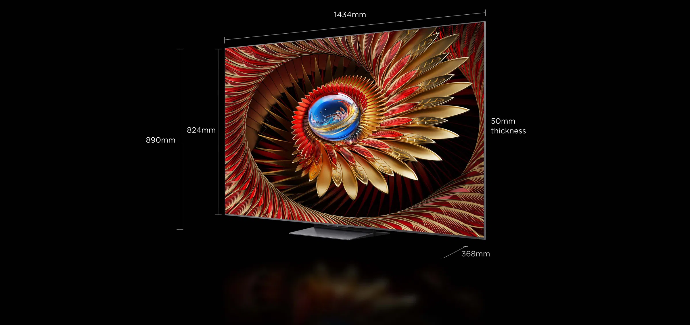 C8K 65 Inch TVטלוויזיה חכמה C8K Premium QD-MiniLED מבית TCL