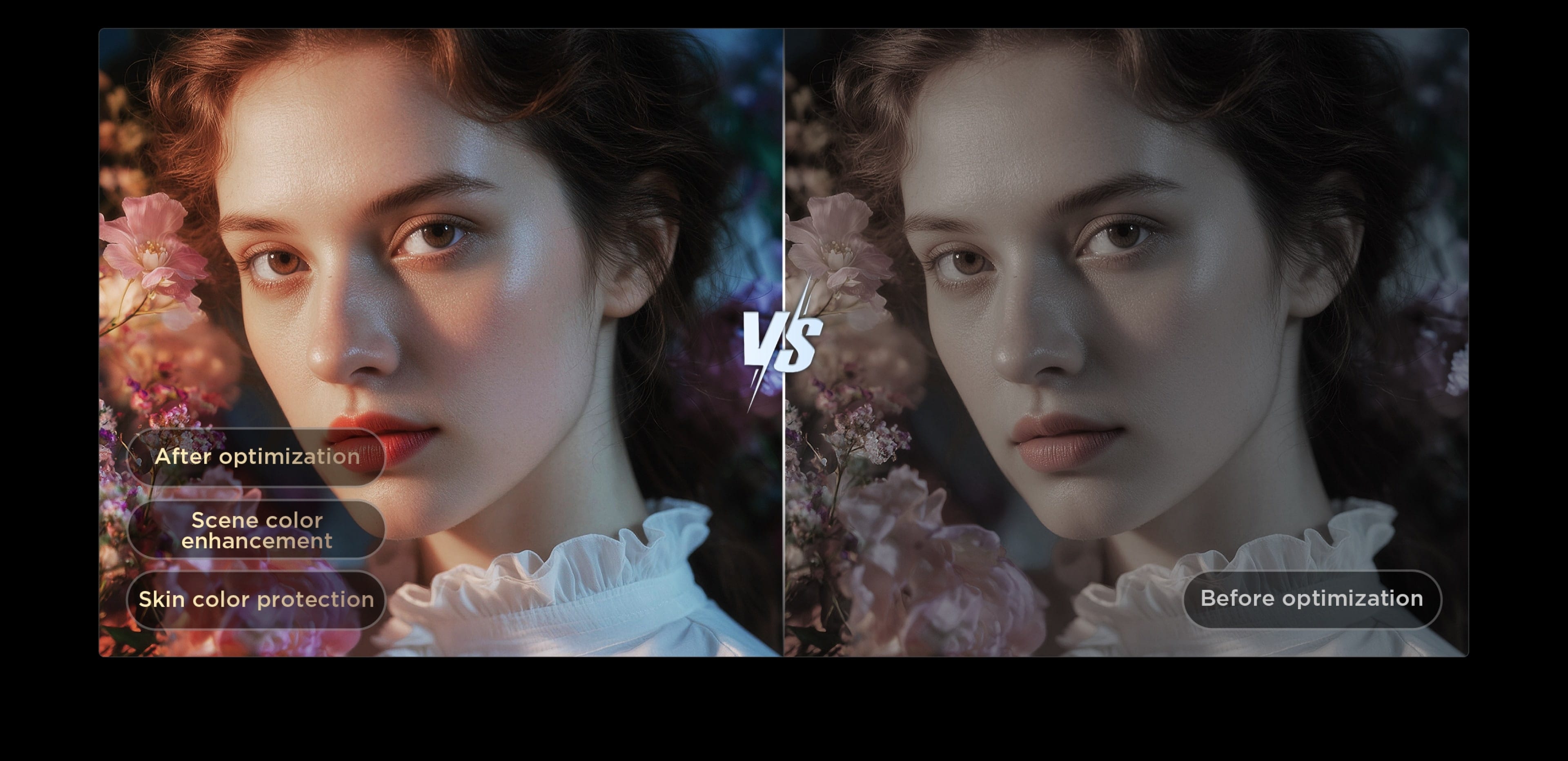 Bionic Color Optimization technology delivers more realistic skin color