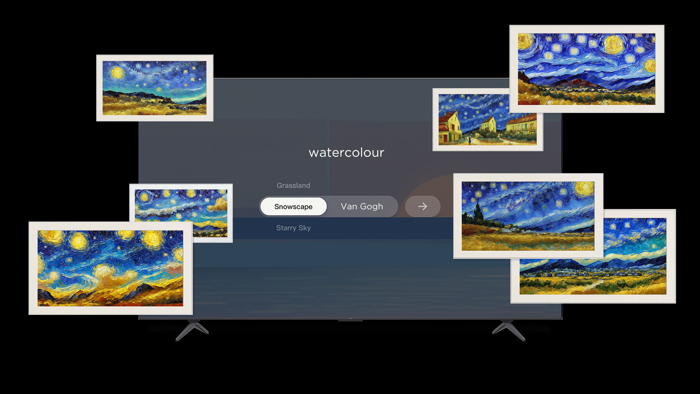 more than 100,000 pre-generated AI artworks