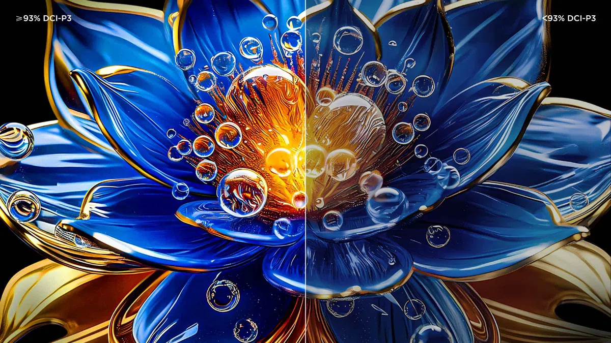 Gama de colores ultraalta DCI-P3 del 93 %