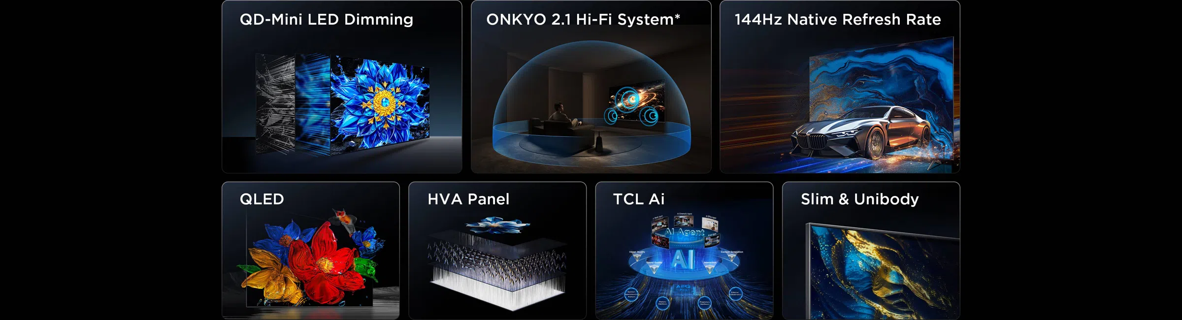 TCL P8L 65 inch Premium QLED Smart TV 65P8L with 144Hz Refresh Rate TCL P8L 4K UHD Premium QLED TV Overview