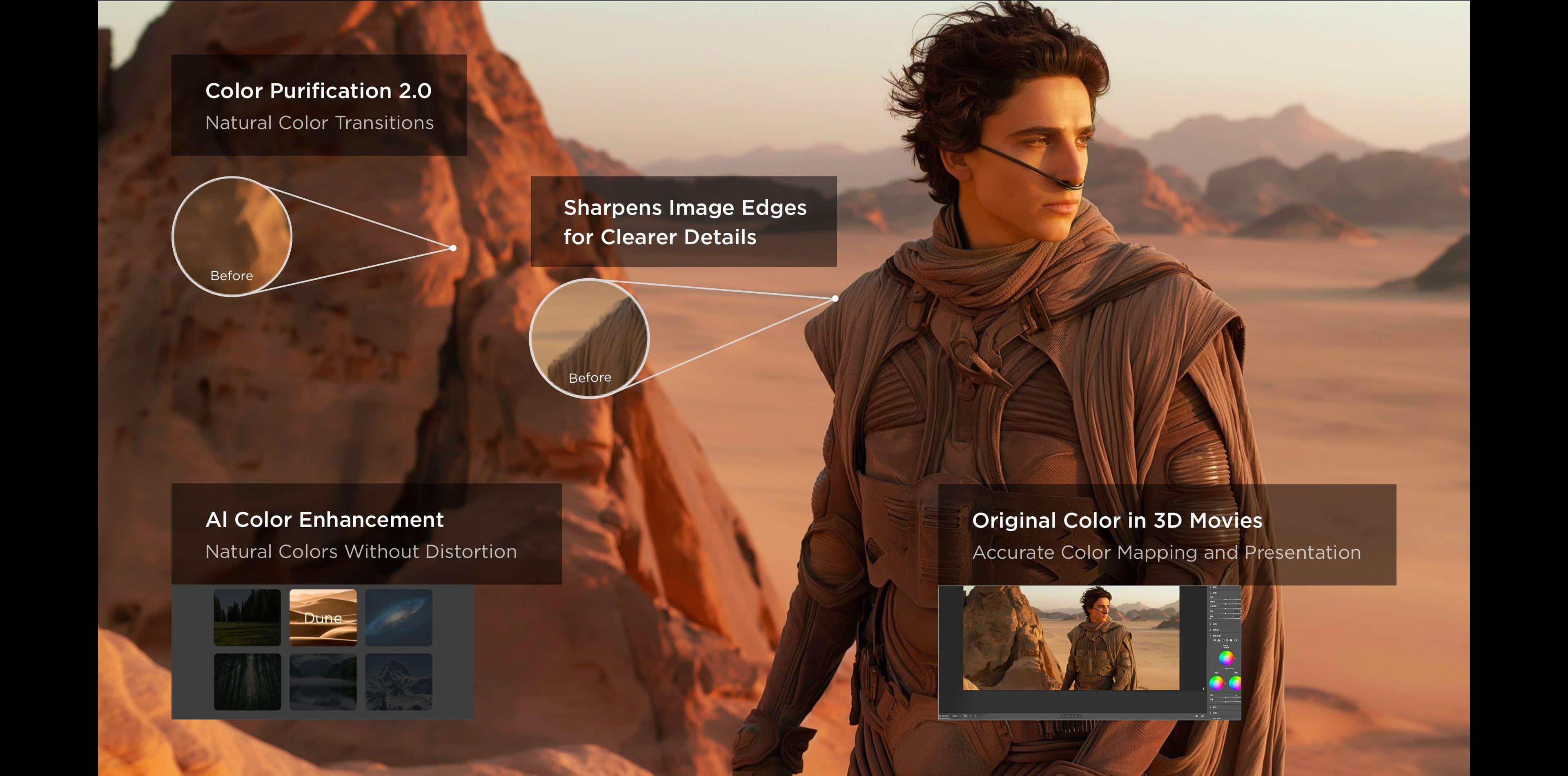 TCL QLED utilizes Colorful Quantum Crystals