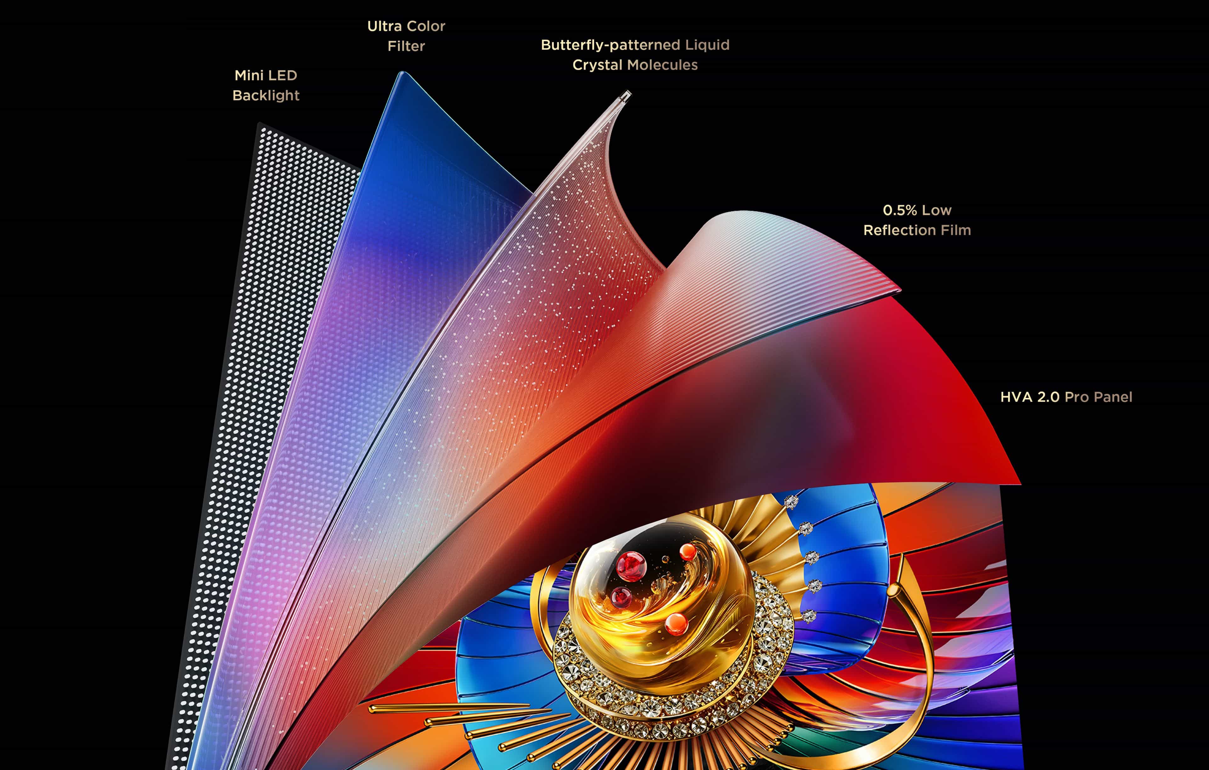 TCL QLED utilizes Colorful Quantum Crystals