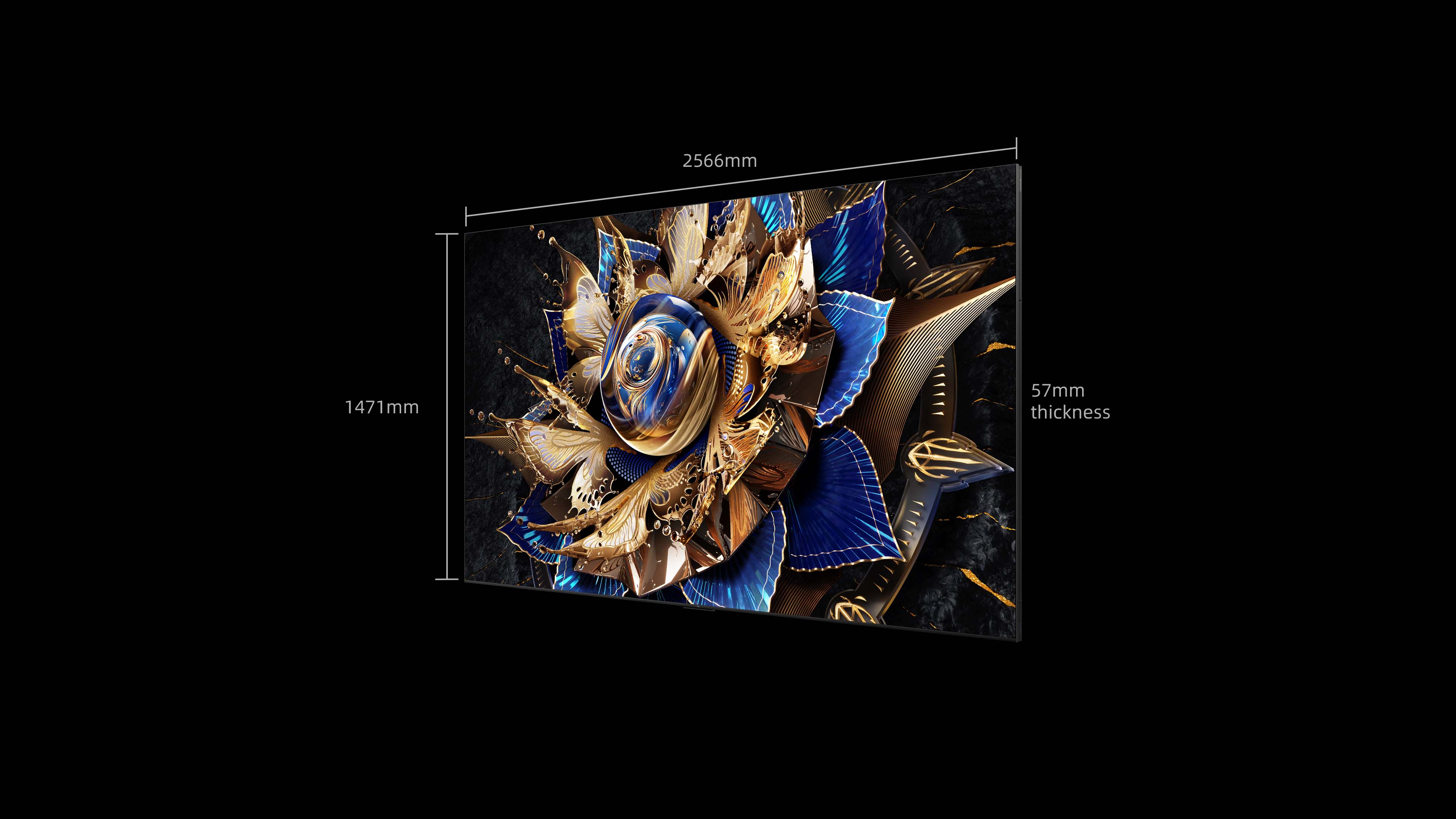 TCL 115 inch X955  Wall-mounted installation