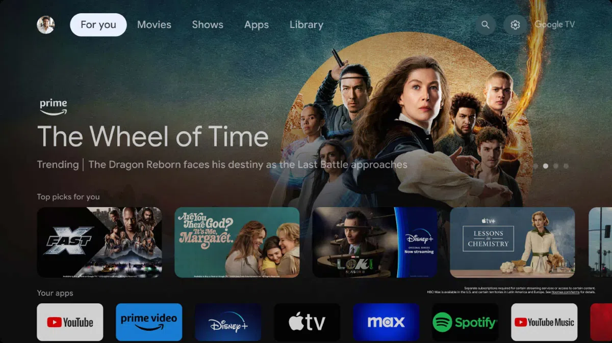 Cast on Google TV