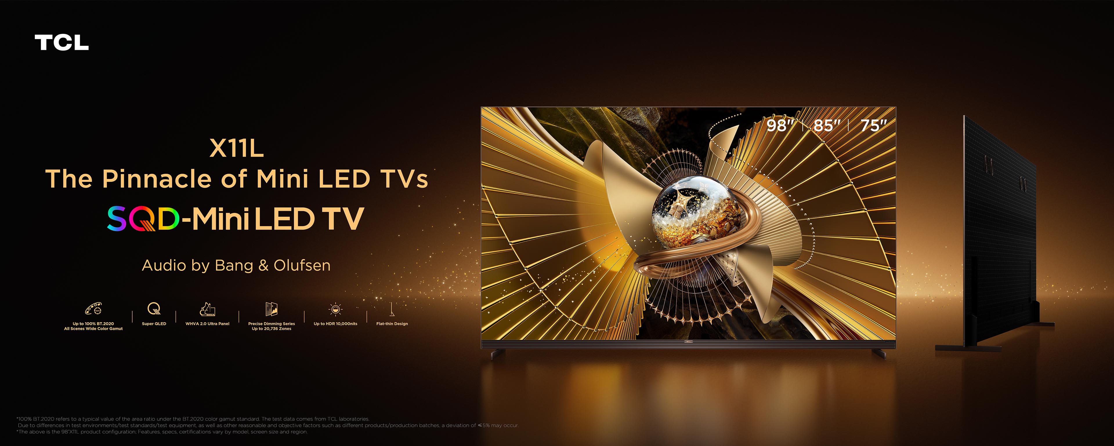 TCL X11L Premium SQD-MiniLED TV's Key Banner