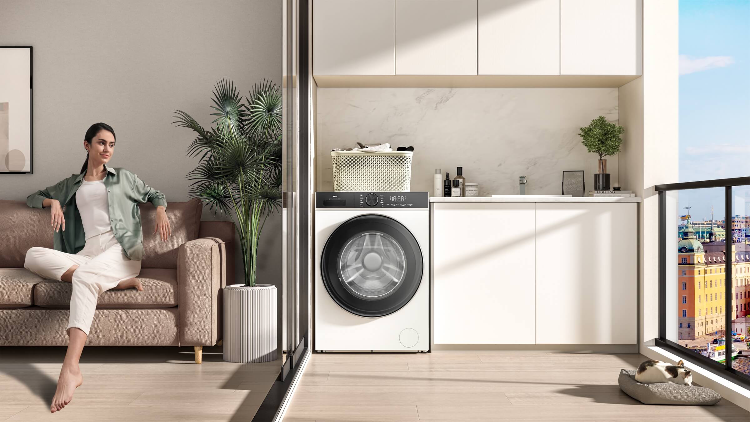 TCL Washing Machine P12FLWFront Loading Washer P12TCL Global