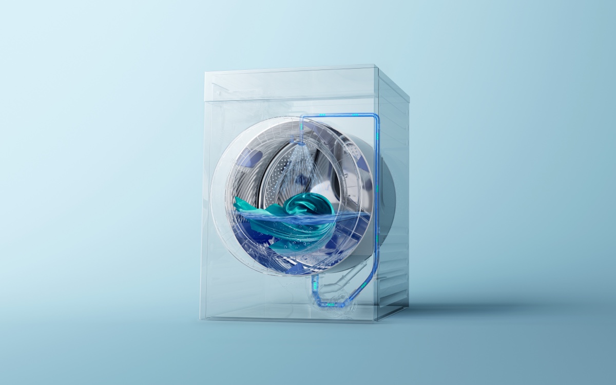 Using powerful circulating water jets Maximum Clean, Minimum Water