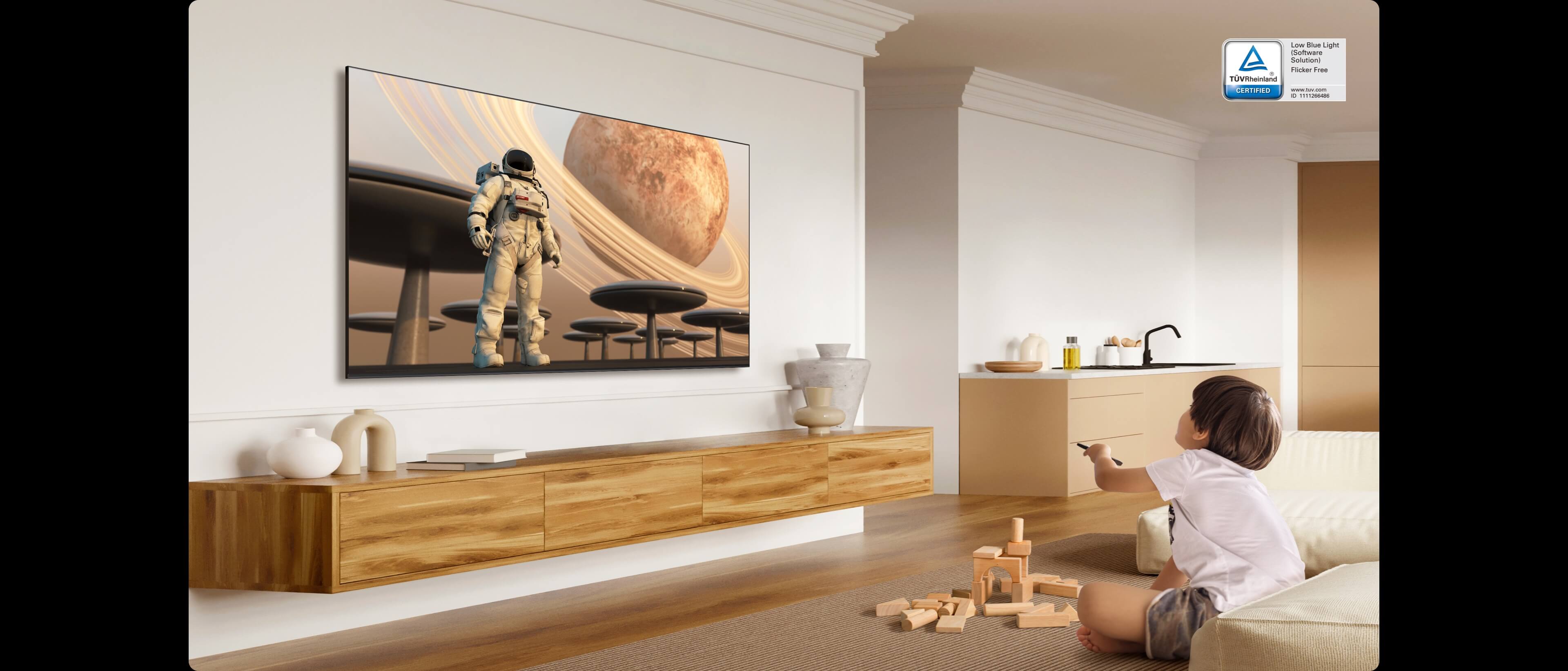 Televisor TCL Con menos luz azul y sin parpadeo