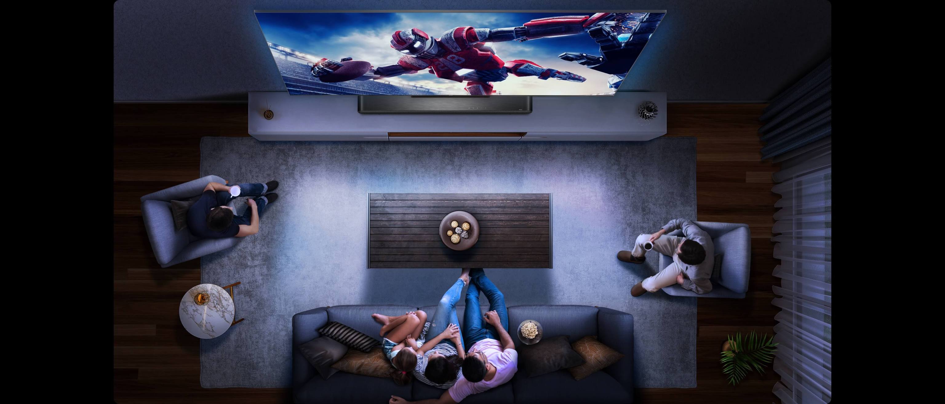 TV TCL Ángulo de visión amplio de 178°