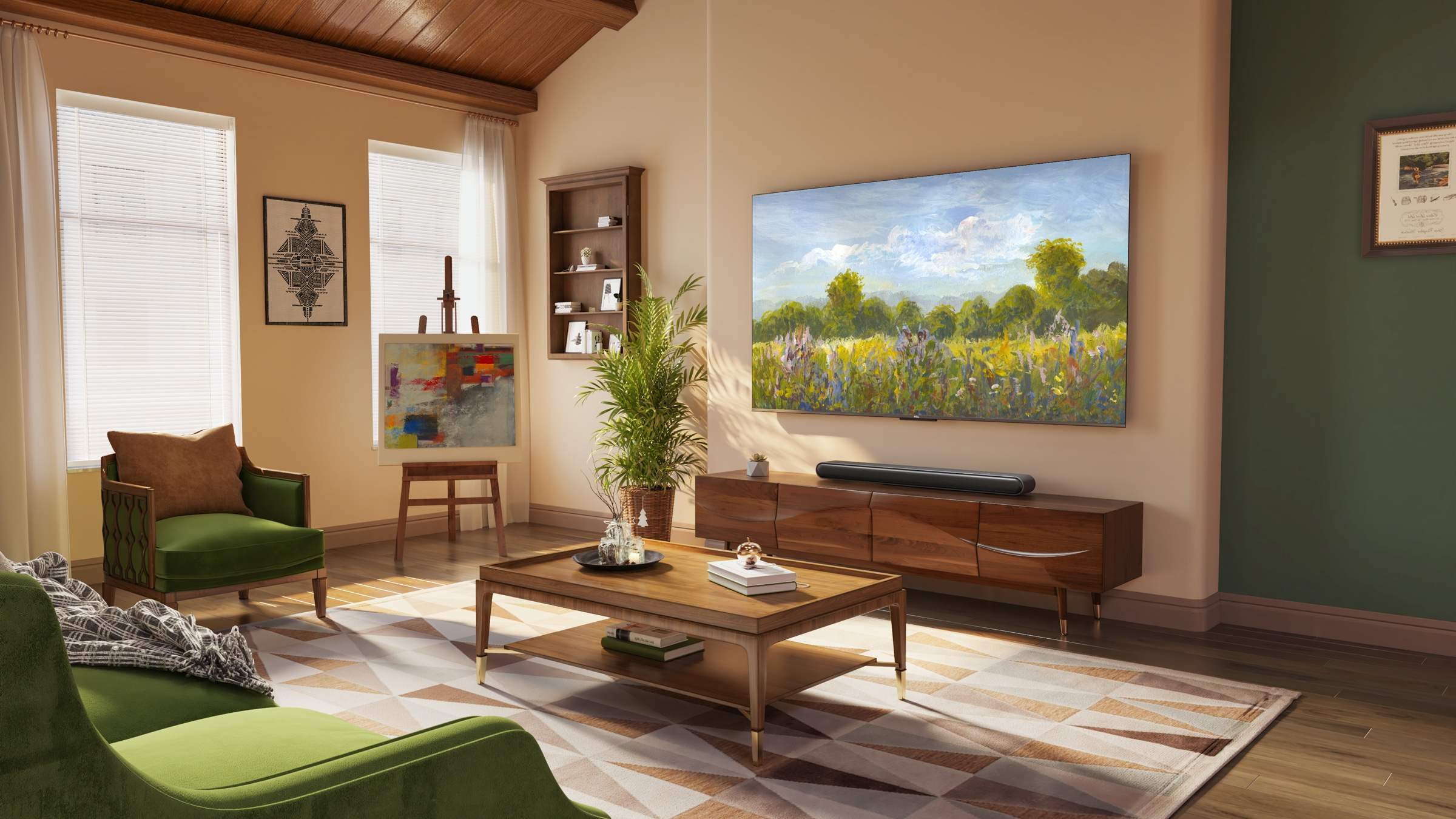乐竟体育 C645 QLED TV Pantalla de inicio
