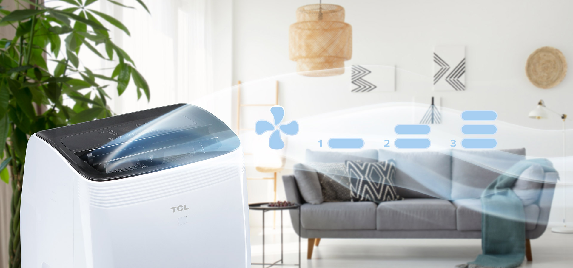 TCL Australia portable air conditioners with multiple fan speeds