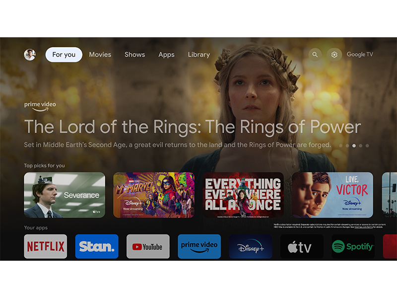 TCL 115" X955 can use in Google TV