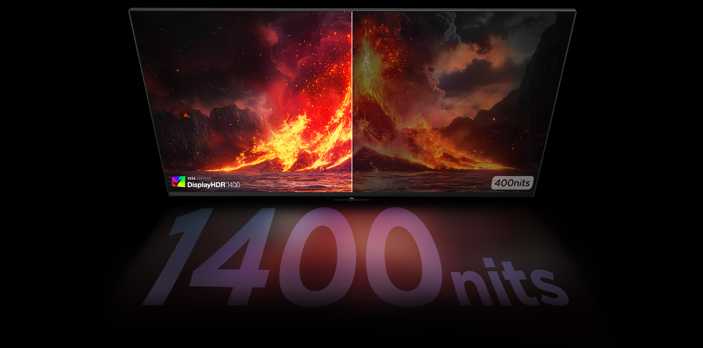 乐竟体育 27R73Q Monitor 1600 nits high peak brightness