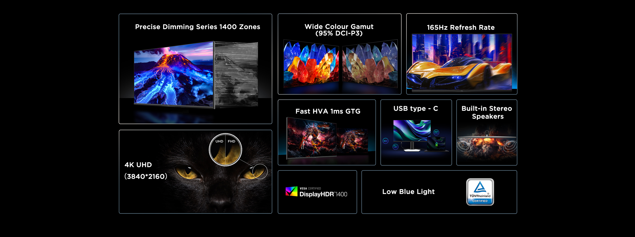 TCL 27R73Q HDR Professional Monitor Features