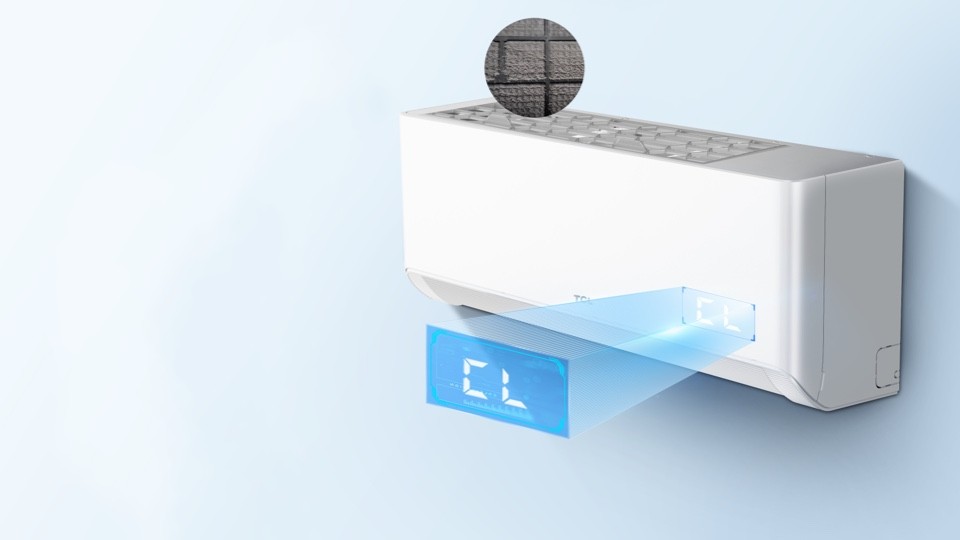 Smart filter blockage reminder of BreezeIN AC