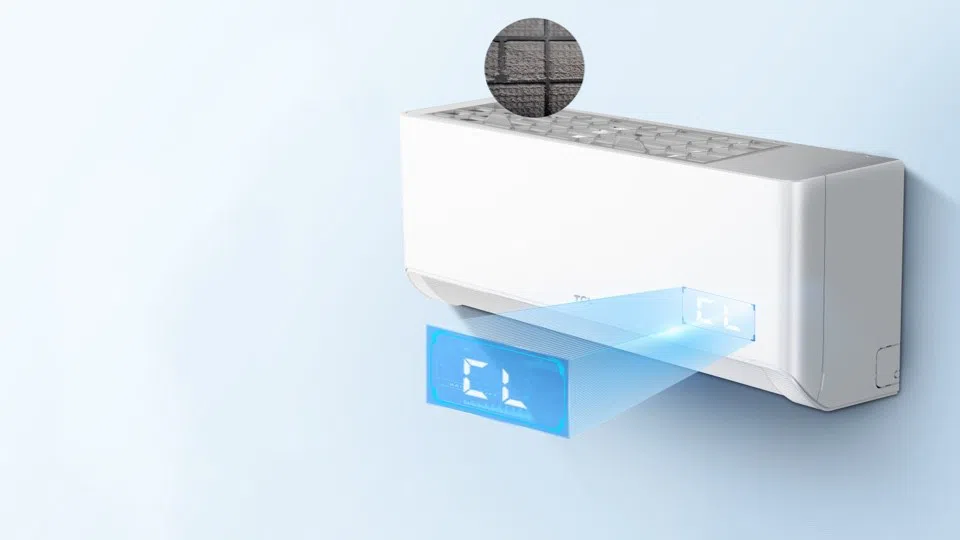 Smart filter blockage reminder of BreezeIN AC