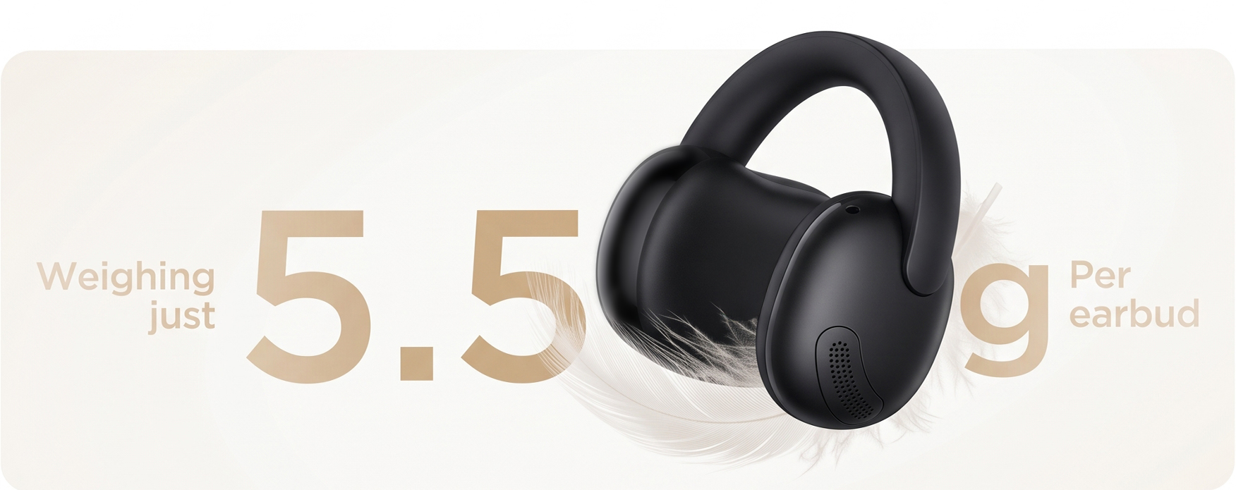 TCL CrystalClip Headphone Weighing Just 5.5g per earbud