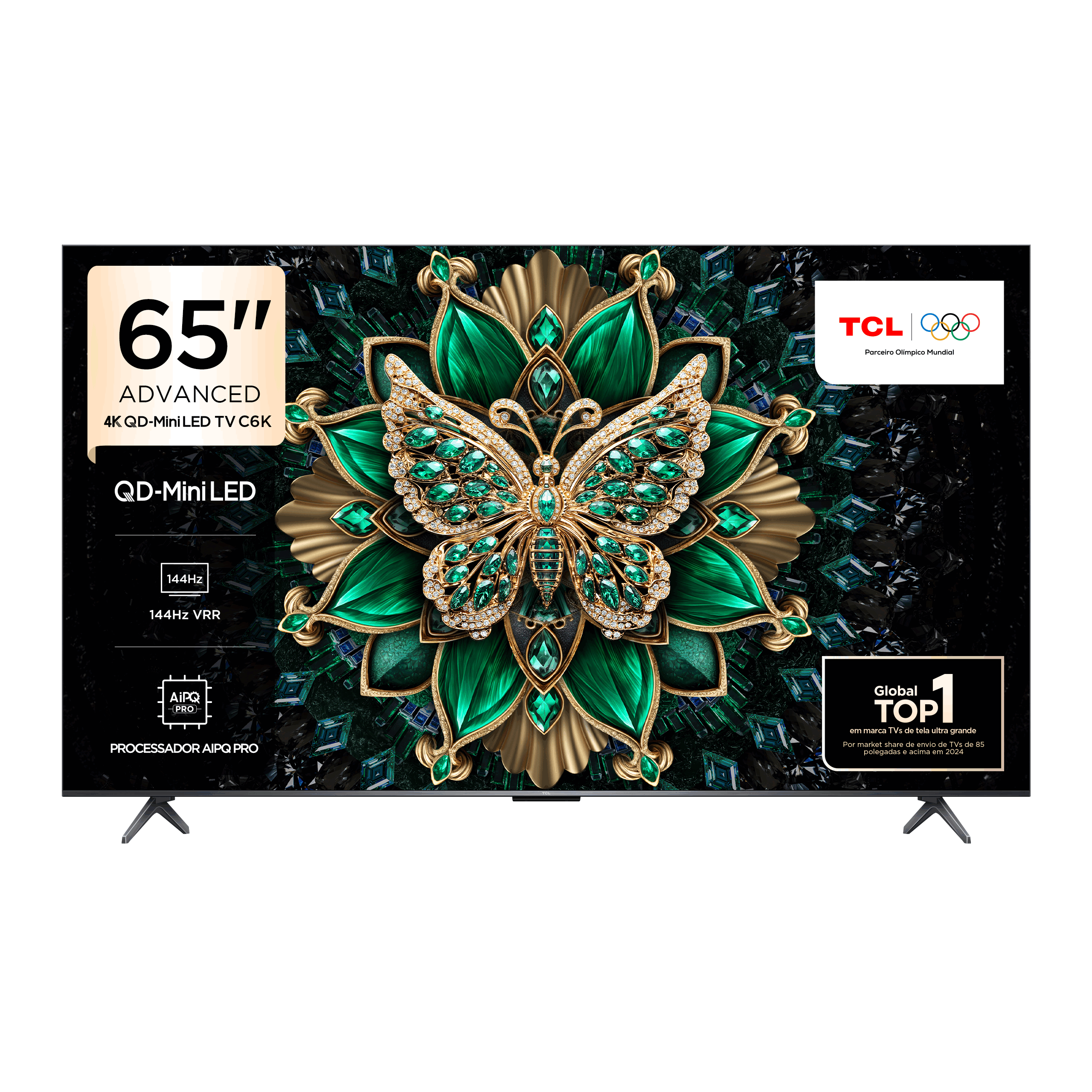 TCL TV 65型 TCL QLED SMART TV 65” C655 4K UHD GOOGLE TV DOLBY VISION