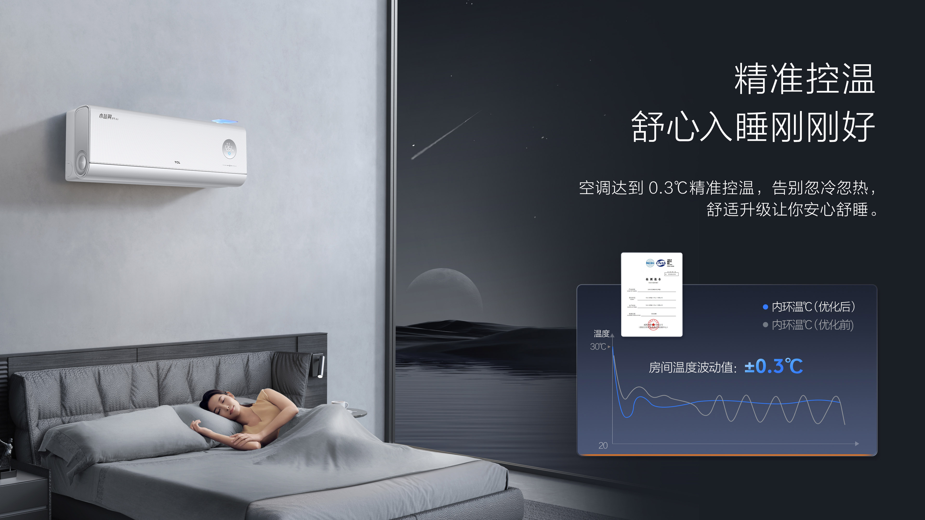 TCL新风空调挂机-AI节能空调-P7 Air小蓝翼精准控温