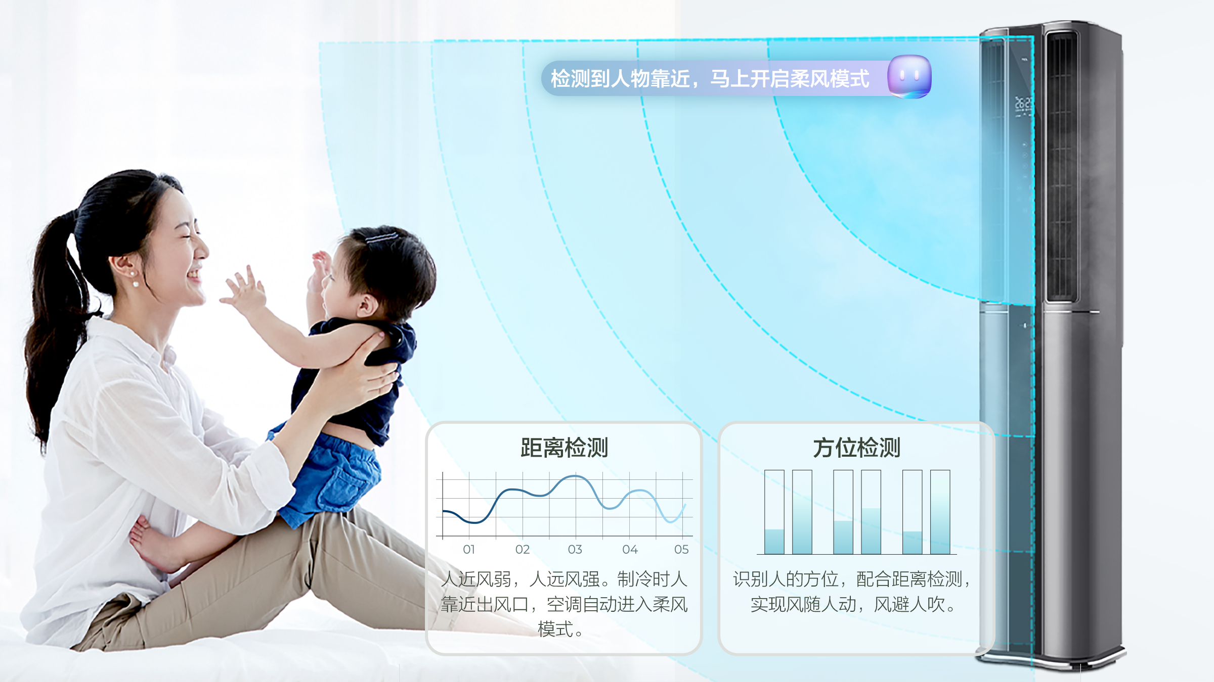 TCL3匹空调柜机-双温柔风空调C12