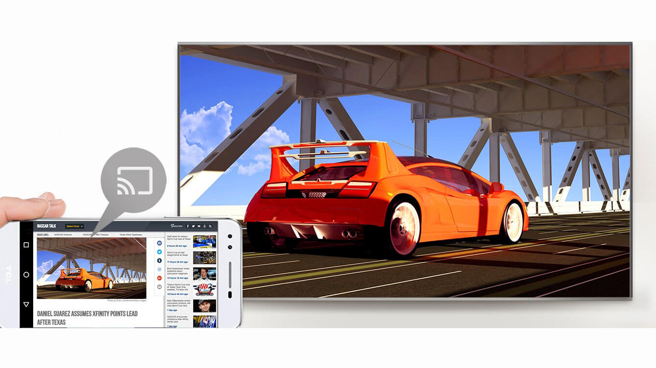 Die Chromecast Übertragung des Bildschirms auf ihrem Smart TV