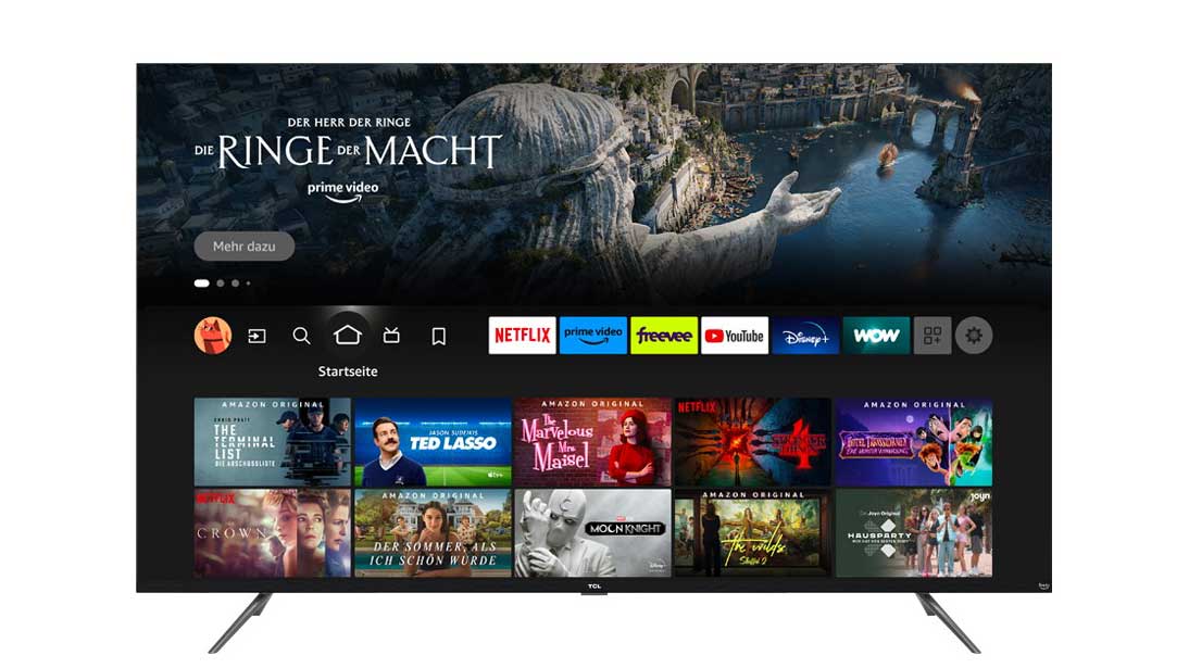 TCL präsentiert eine neue Serie von 4K QLED Smart-TVs mit integriertem Fire TV-Erlebnis