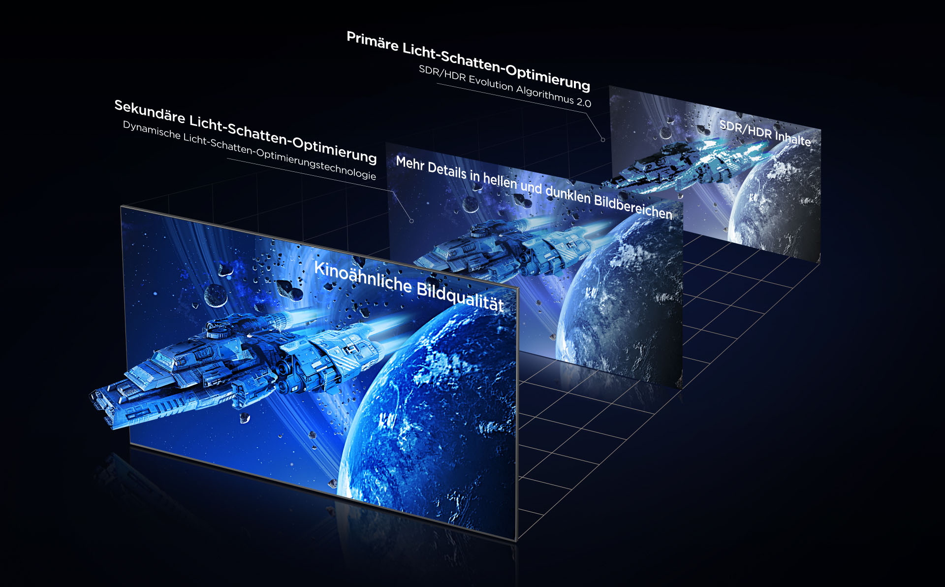 TCL QLED utilizes Colorful Quantum Crystals