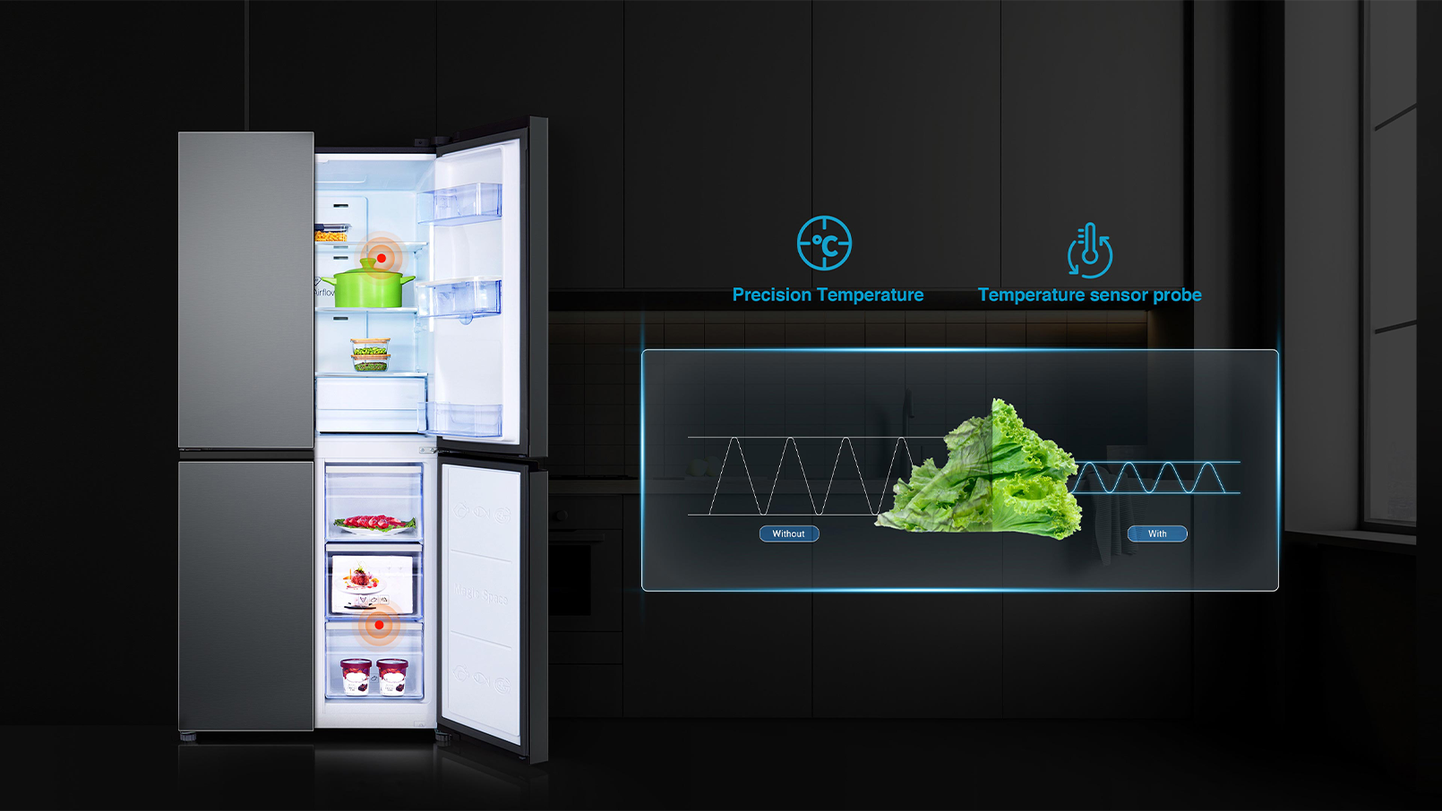 Refrigrator-TRF-460 Refrigerador de Puerta Cruzada P460 | TCL