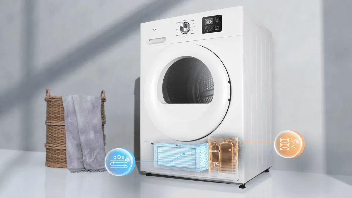TCL dryer with Eco Heat Pump