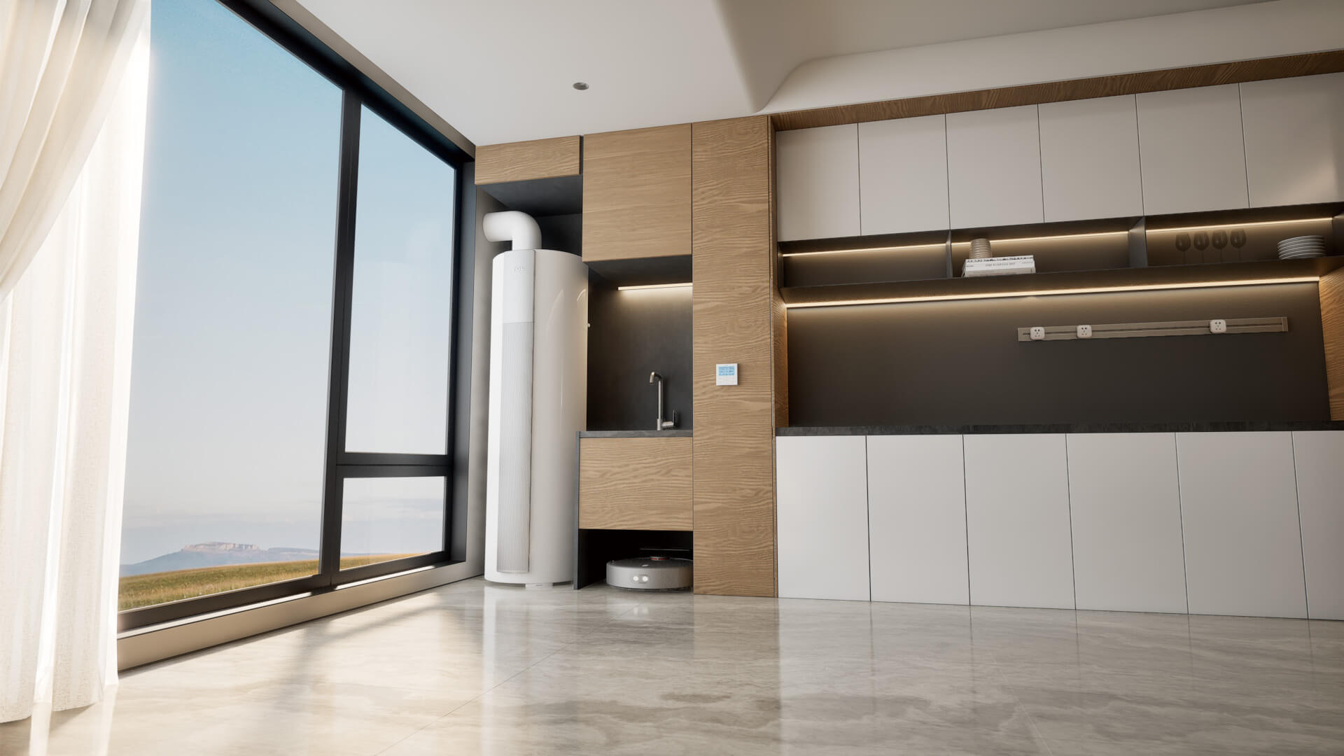 乐竟体育 R290 water heater with indoor installation