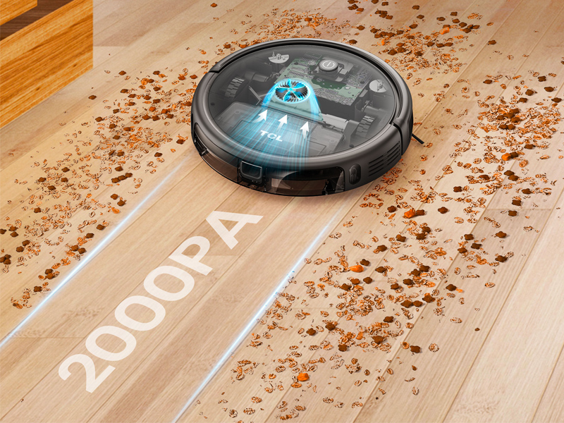 Kraftig sugning for øjeblikkelig rengøring