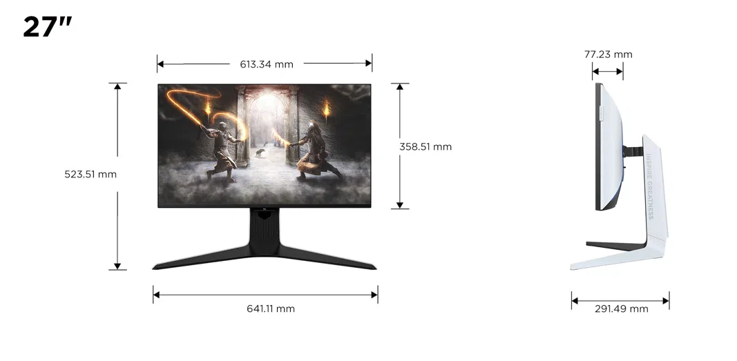 27 Dimensions 27 Flat Screen Tv Dimensions MSI 27