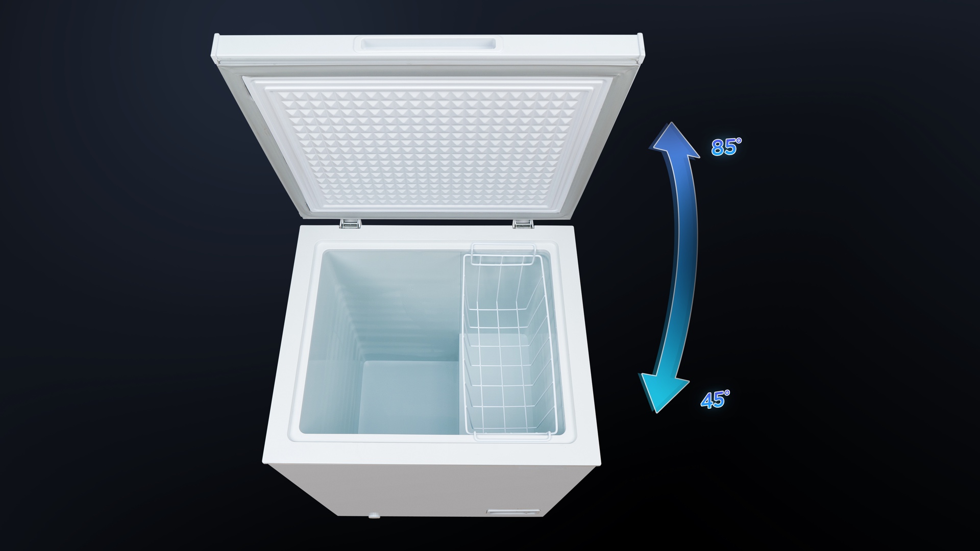 Counter-balanced lid