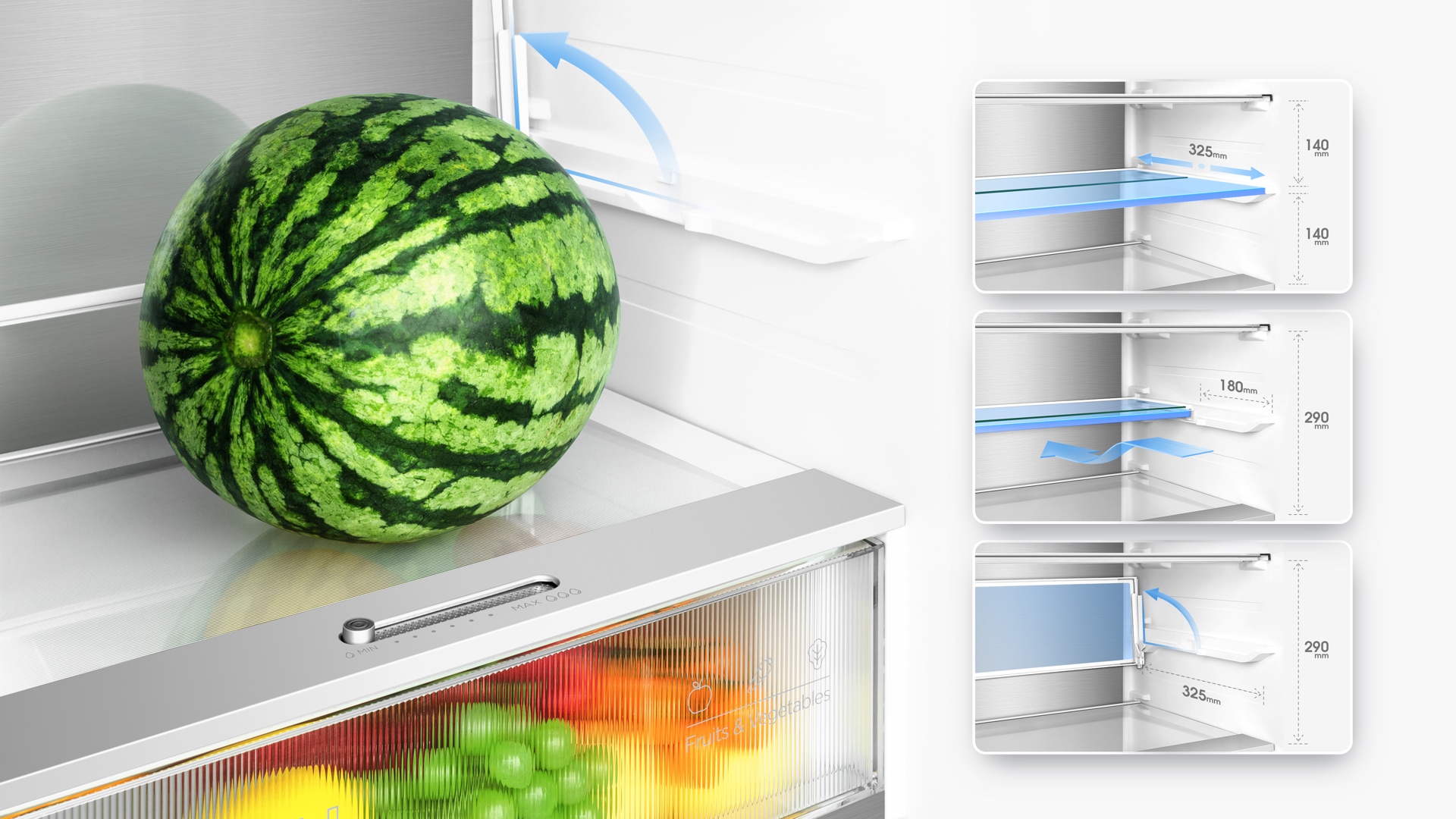 乐竟体育 refrigerator can select any desired temperature
