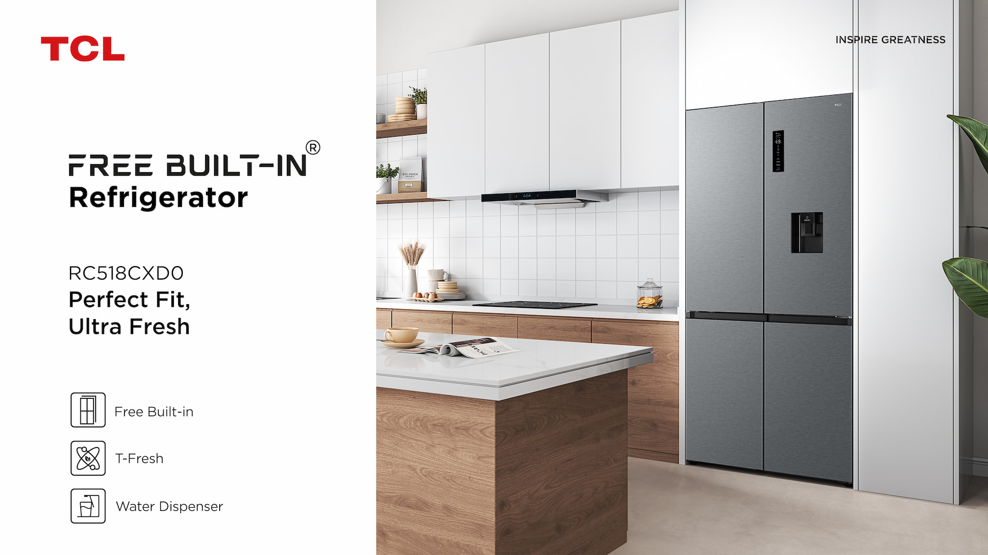 Free Built-in Series Refrigerator RC518CXD0 - TCL Europe