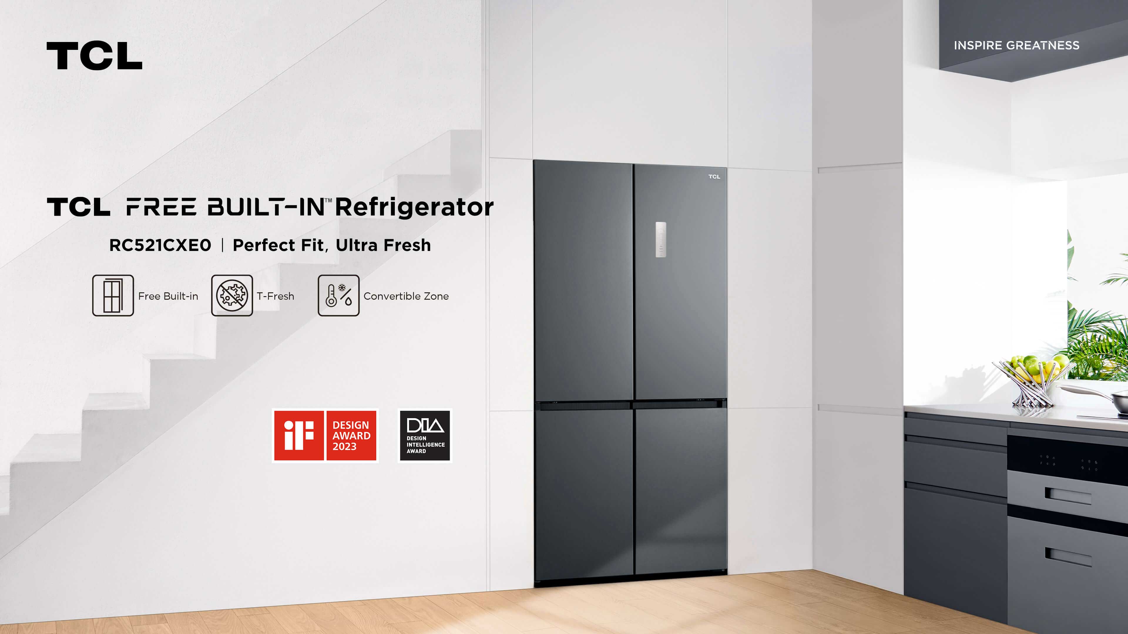 Free Built-in Series Refrigerator RC521CXE0 - TCL Europe