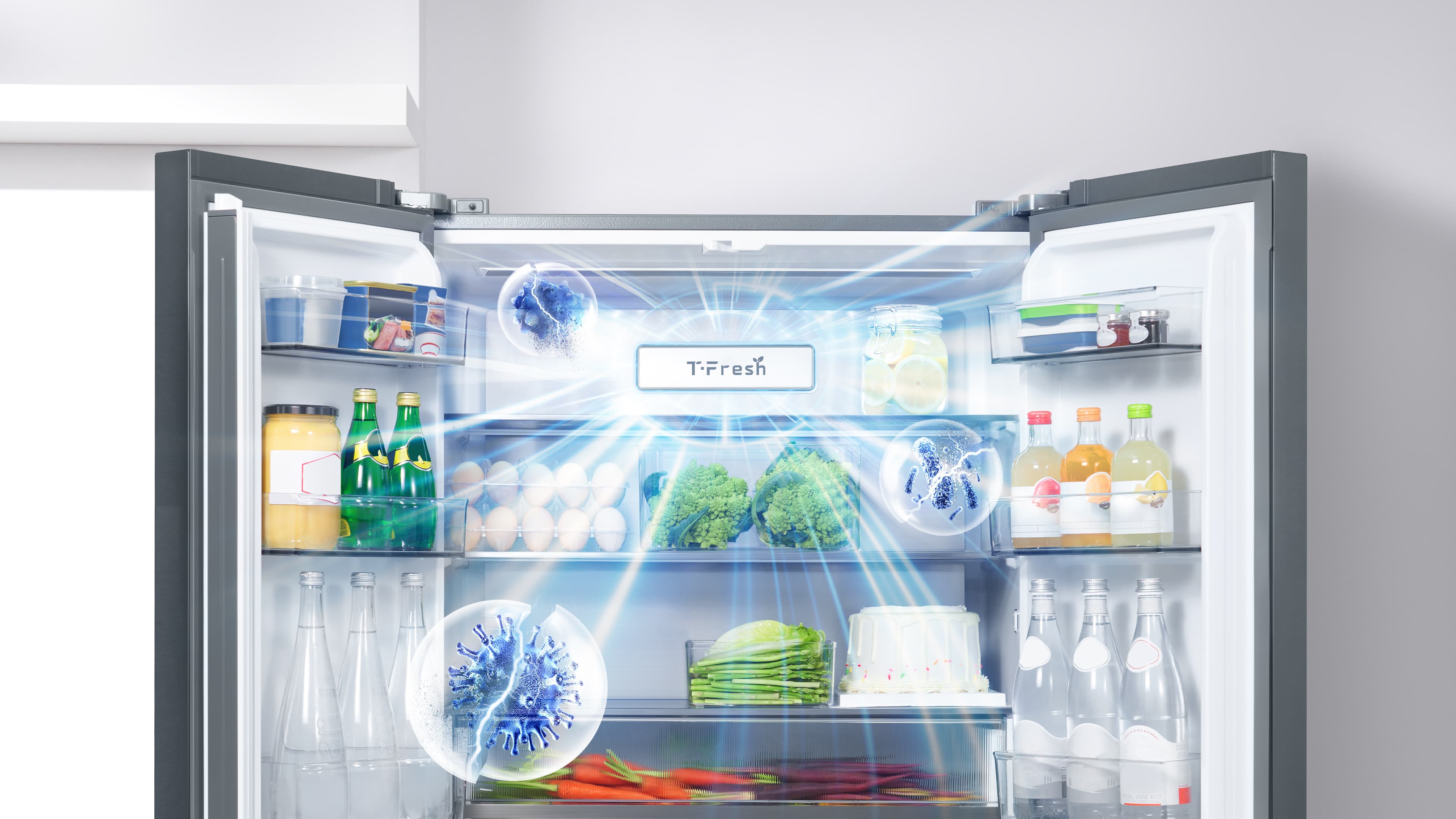 TCL RC521CXE0  Refrigerator 99.99%* Sterlization