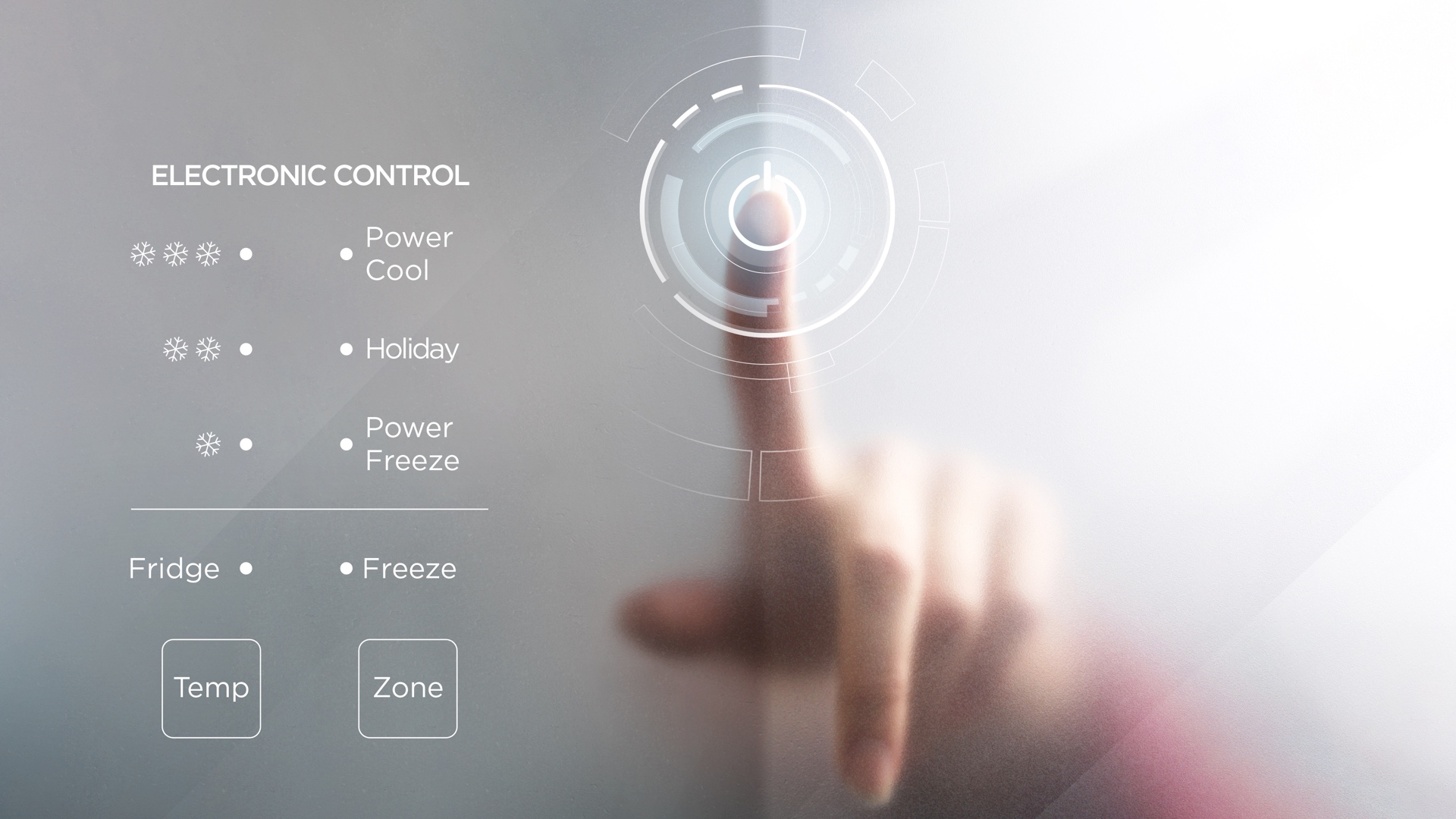 TCL fridge can easy of use without opening the door