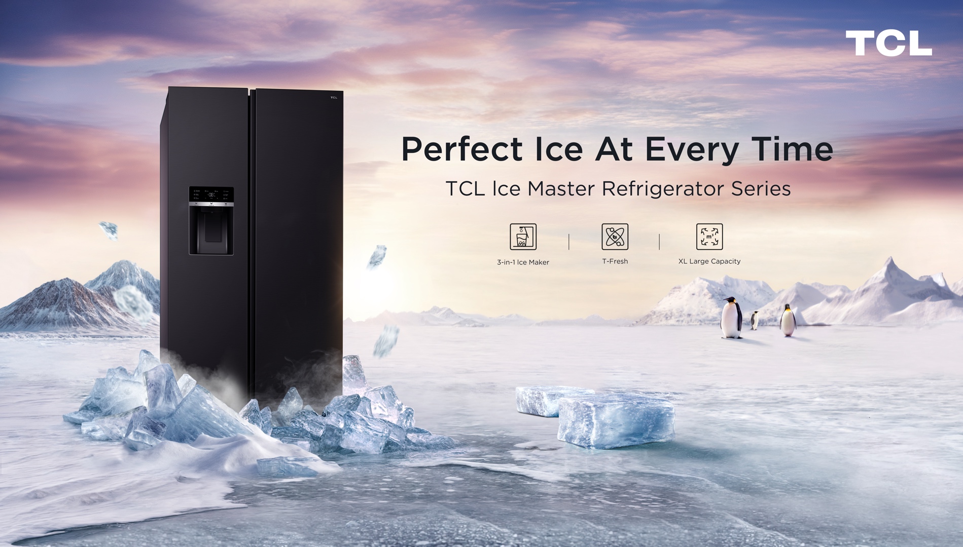 TCL RC591SXE1 has 3-in-1 ice maker